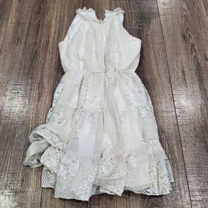 Girls Speechless Elegant Dress Size 8 Ivory Lace Formal Kids Dress